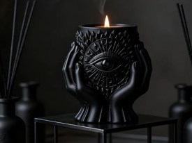 Molde silicona maceta OJO